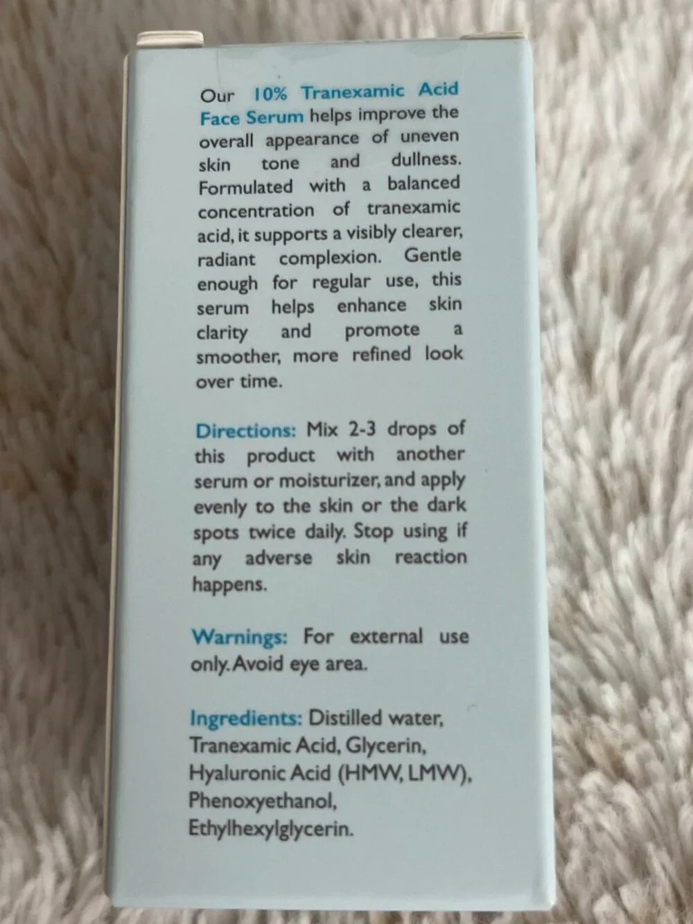 OMIC+ 10% Tranexamic Acid Face Serum 10 mL | New & Sealed | Travel Size